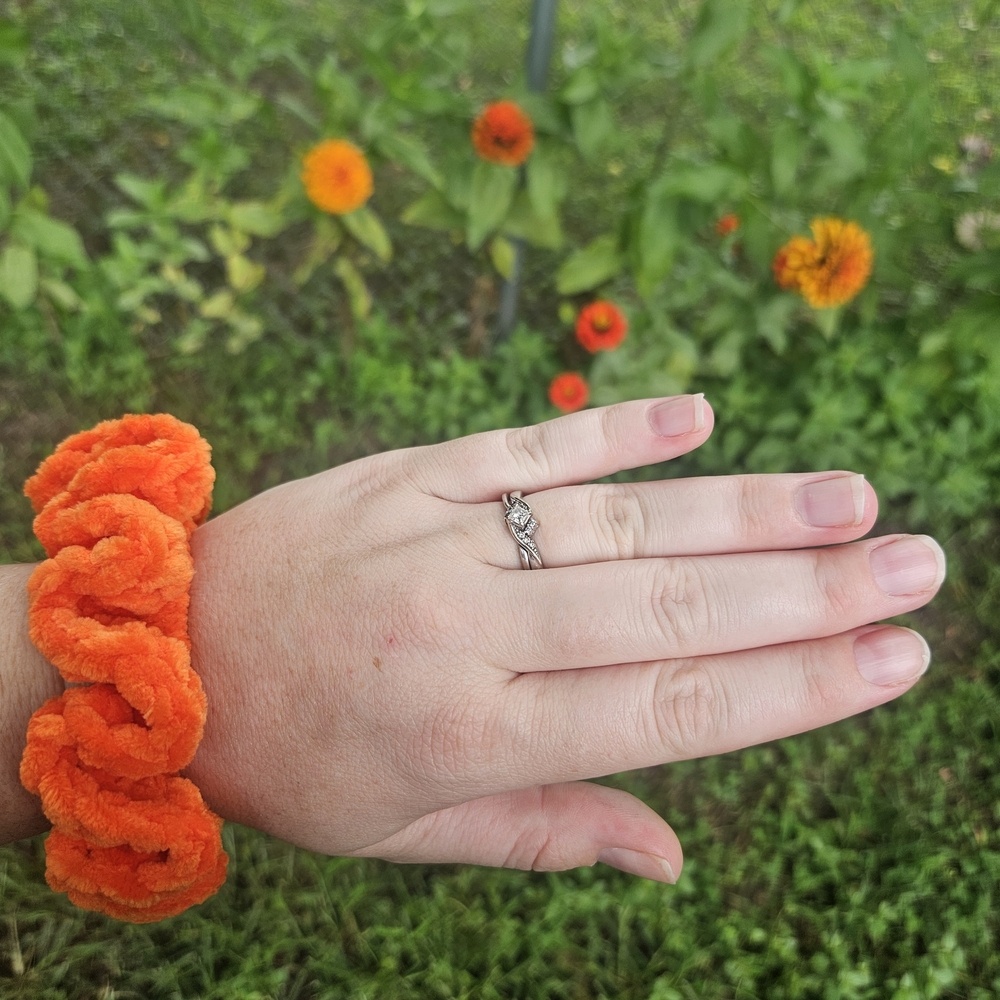 Hair Scrunchie Handmade Crochet